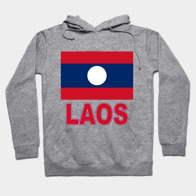 The Pride of Laos - Laotian National Flag Design Hoodie by Naves